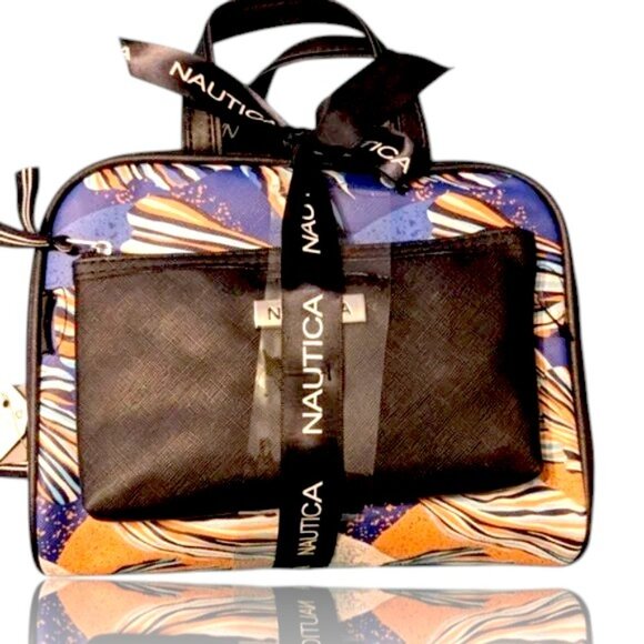 NAUTICA Two Piece Cosmetic Bags NWT - Picture 1 of 5